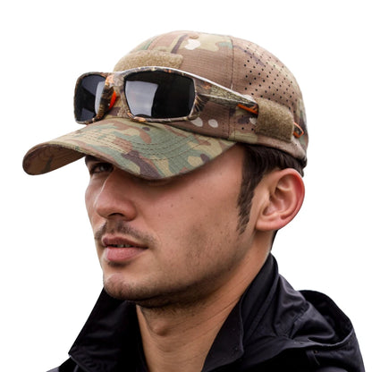 2Pcs Camouflage Baseball Cap Breathable Sun Hat Outdoor Hunting Fishing
