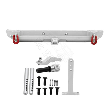 1/10 RC Crawler Metal Front & Rear Bumper Set w/ LED for Axial SCX10 III - EXPROTAS