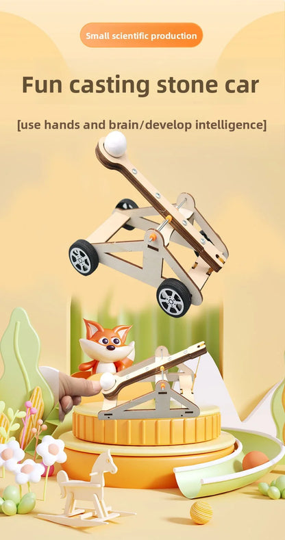 DIY Catapult Science Experiment Toy for Kids Educational STEM Project