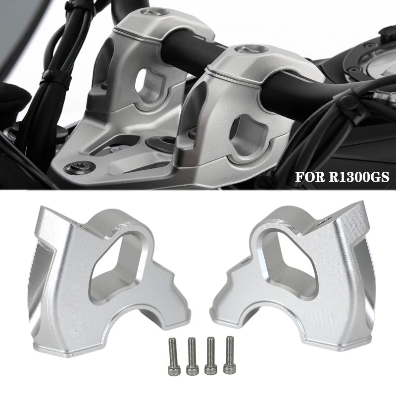 Handlebar Riser Clamp Adapter For BMW R1300GS R 1300 GS ADV 2023-2025 Extension