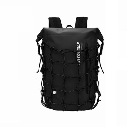 Motorcycle Backpack Men Women Waterproof Bag Full Face Helmet Backpack Rider Bag Reflective Travel Bag Motorcycle Helmet Bags