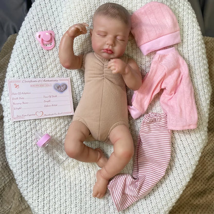 20" Reborn Baby Doll LouLou 3D Painted Lifelike Vinyl Newborn Girl Gift Toy
