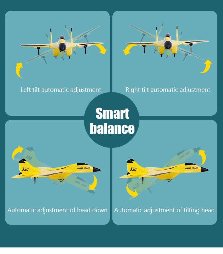 Glider RC 2CH Remote Control Aircraft Toy Outdoor Kids Foam