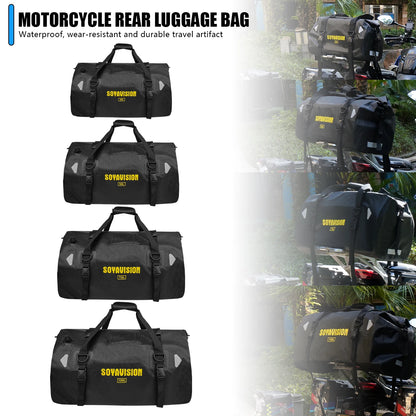 Waterproof Motorcycle Tail Bag 20L–100L Rear Seat Travel Luggage Pannier