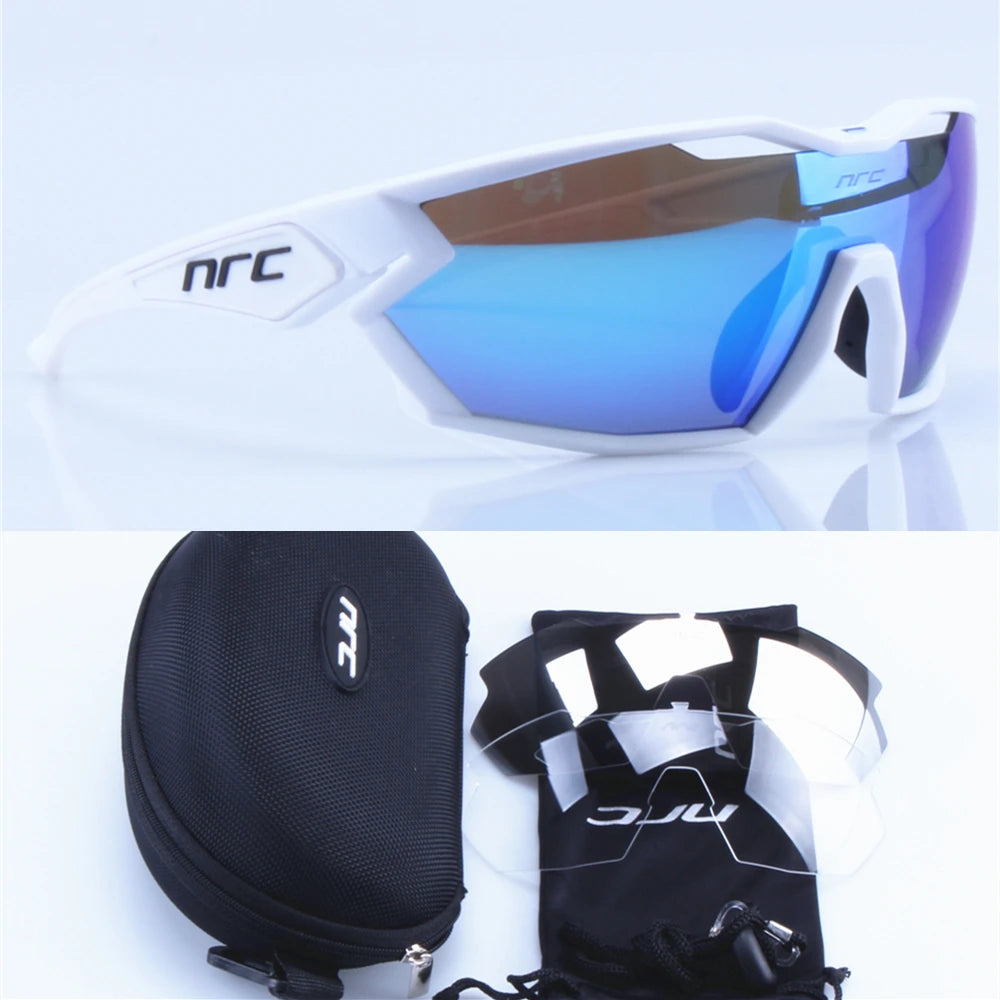 NRC X2 Pride 3 Lens Cycling Glasses MTB Road Bike Sports Sunglasses Men Women