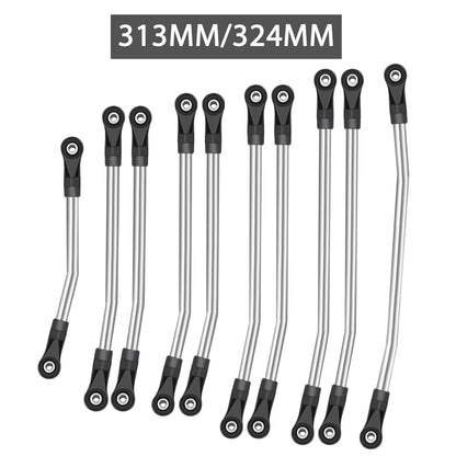 1/10 RC Crawler Steering Linkage Rod 313mm Metal for SCX10 II 90046 Car