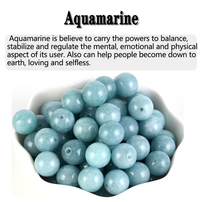 Natural Stone Beads 4-12MM Round Loose Gemstone for DIY Jewelry Making