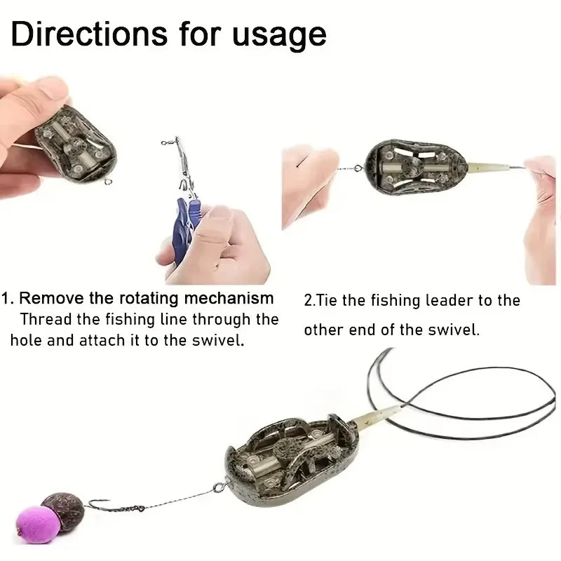 Carp Fishing Feeder Kit Bait Launcher Moulds Groundbait Dispenser Tool
