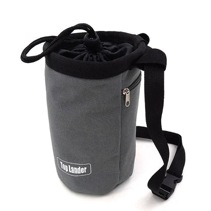 Rock Climbing Chalk Bag Magnesia Pouch with Waterproof Pocket