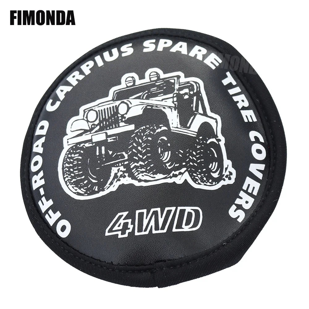 1/10 Leather Spare Tyre Cover 1.9 110-120mm Wheels RC Crawler TRX4 D90