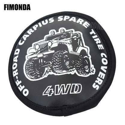 1/10 Leather Spare Tyre Cover 1.9 110-120mm Wheels RC Crawler TRX4 D90