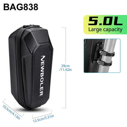 NEWBOLER Electric Scooter Front Handlebar Bag Waterproof EVA USB Port 3L/5L - EXPROTAS