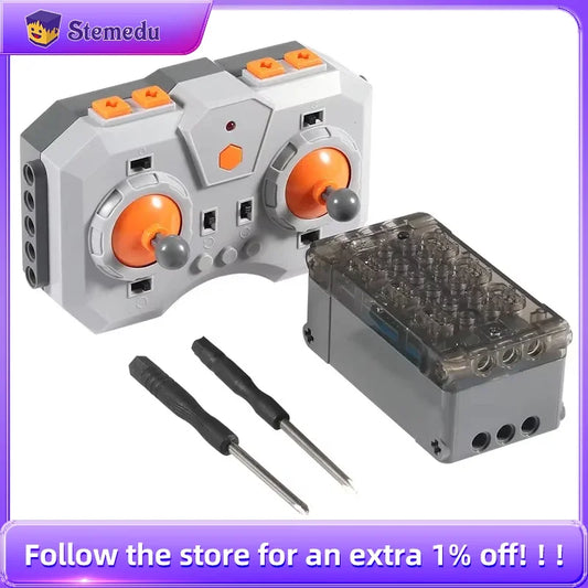 Lithium Battery Box 8-Way Remote Control MOC Building Blocks 6.0 Set