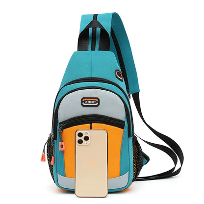 Shoulder Bag Backpack Men Women Crossbody Sling Travel Rucksack USB 2023
