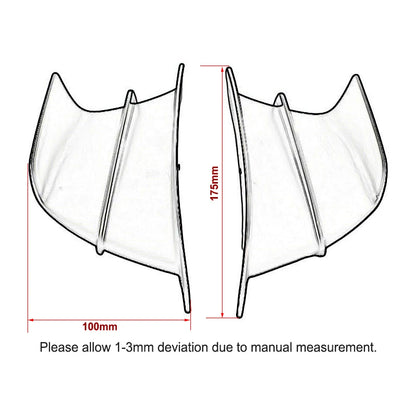 Motorcycle Winglet Side Wing Fin Spoiler For Yamaha R1 R6 R25 Ninja H2 H2R