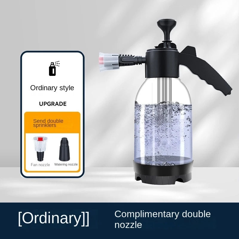 2L Car Wash Pump Foam Sprayer Handheld Snow Cleaning Spray Bottle
