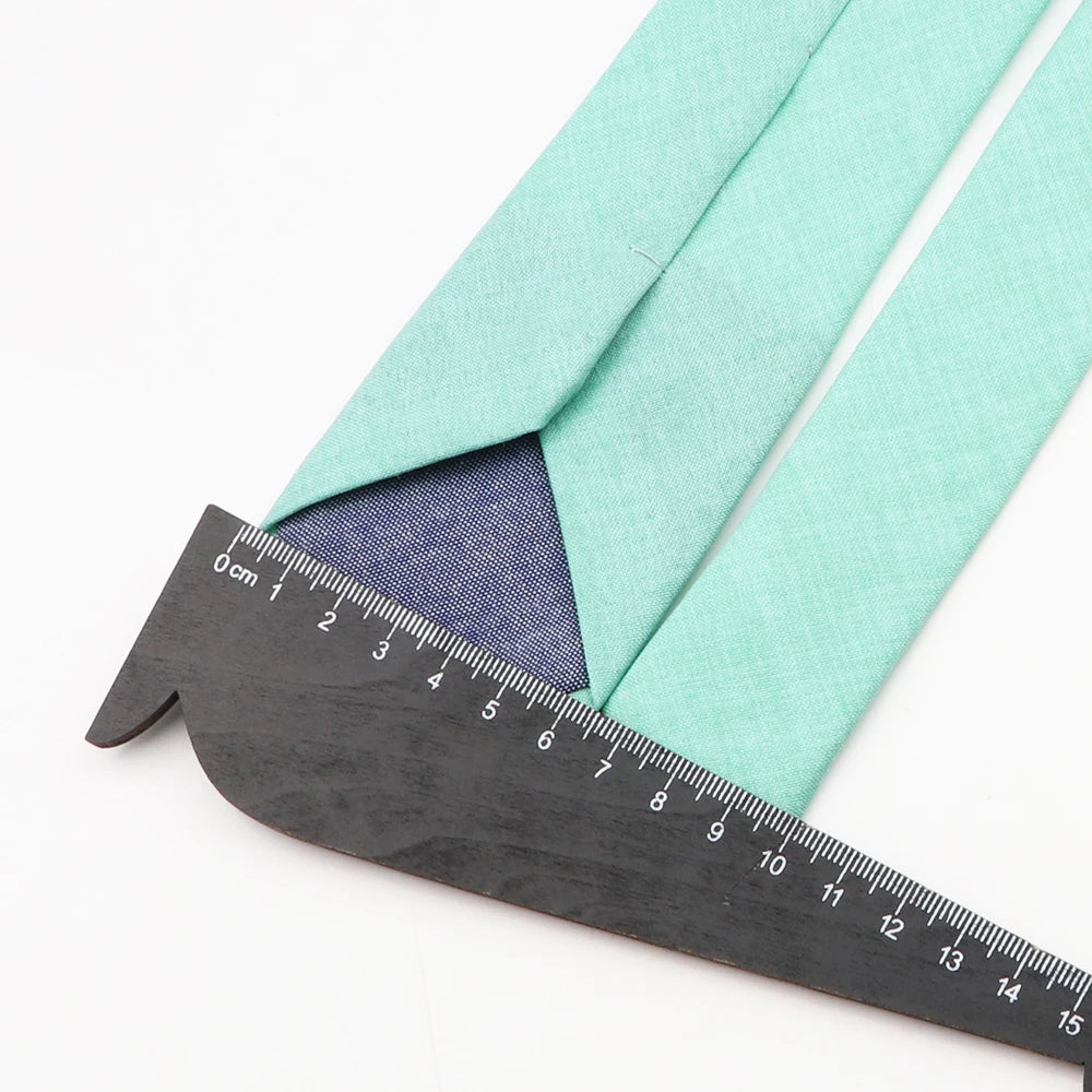 Mens Slim Solid Colour Tie 6.5cm Wedding Party Classic Necktie