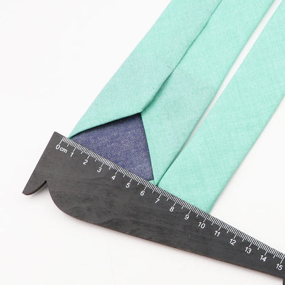 Mens Slim Solid Colour Tie 6.5cm Wedding Party Classic Necktie