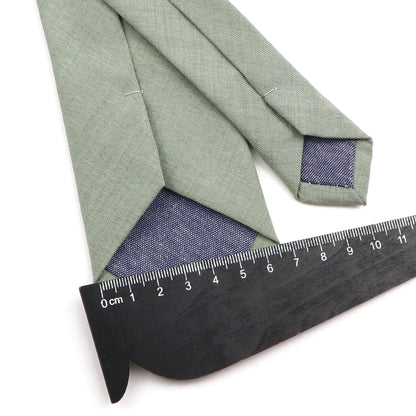 Men Tie Solid Slim Skinny Plain Wedding Party Ties Sage Green Pink Orange