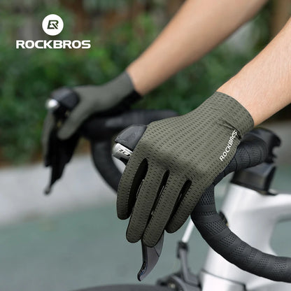 ROCKBROS Cycling Gloves Anti-Slip Breathable MTB Road Bike Racing Fitness Gloves Men Women