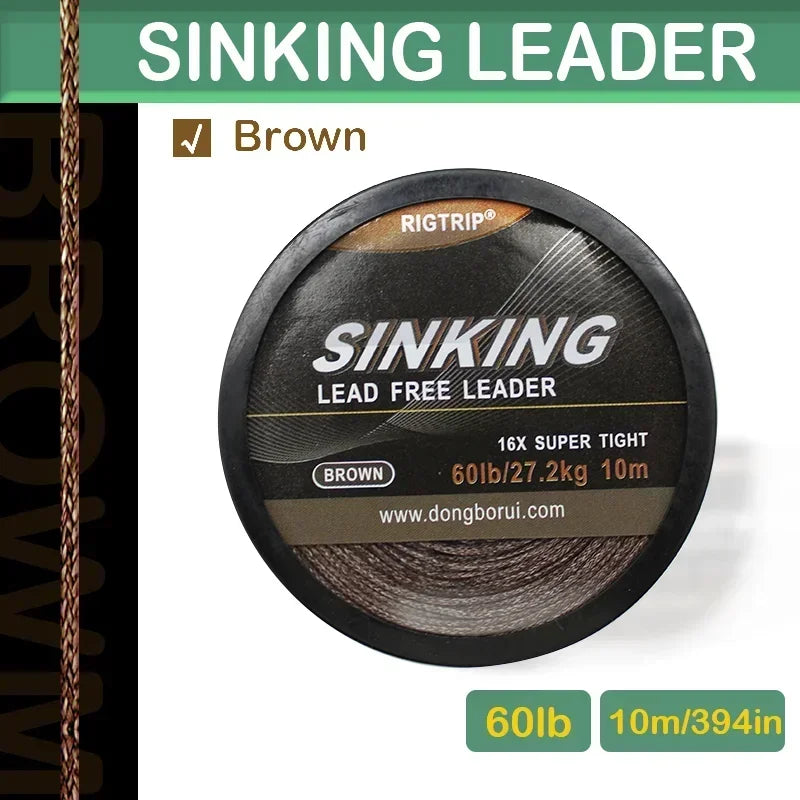 10m Carp Lead-Free Braided Leader Material for Rig Making - EXPROTAS
