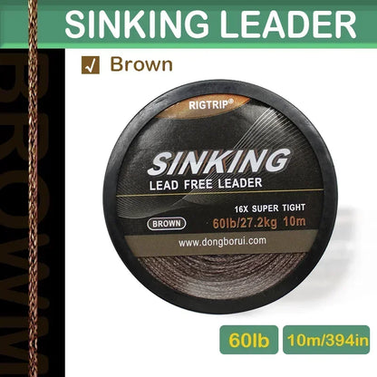 10m Carp Lead-Free Braided Leader Material for Rig Making - EXPROTAS