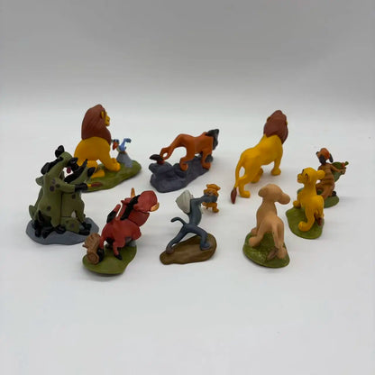 9pcs Lion King Animal PVC Figure Set Collectible Models