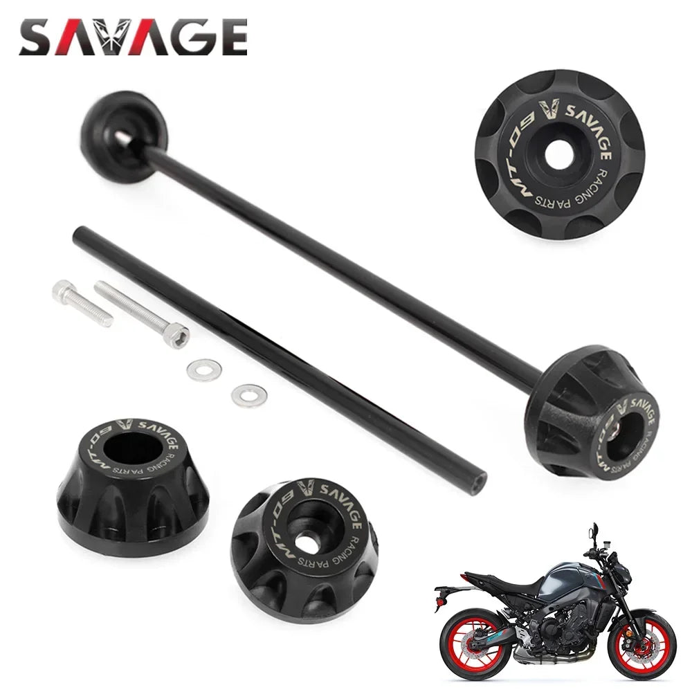 Yamaha MT-09 SP Tracer 900 9 GT FZ-09 FJ-09 Front Rear Axle Crash Sliders