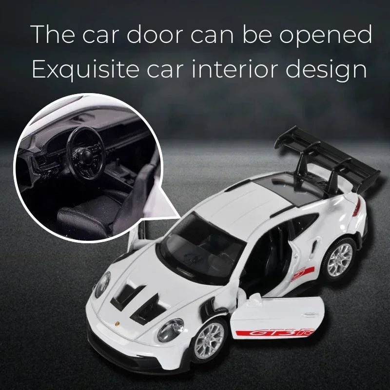 1:36 Porsche 911 GT3 RS Car Model Racing Diecast Alloy Toy Mini Sports