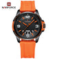 NAVIFORCE Creative TPU Strap Male Wristwatch Fashion Sports 3ATM Waterproof Quartz Day and Date Display Men Watches Reloj Hombre-EXPROTAS
