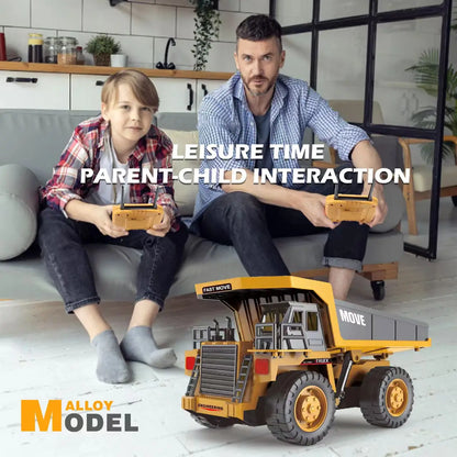 ZWN 1/16 1/20 RC Excavator Dump Truck Alloy Construction Vehicle Model Toy