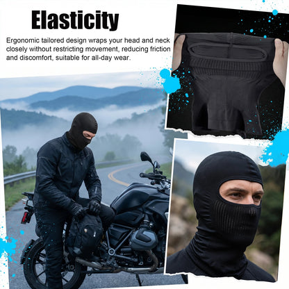 4Pcs Full Face Mask Balaclava Cycling Ski Motorcycle Warm Black Men