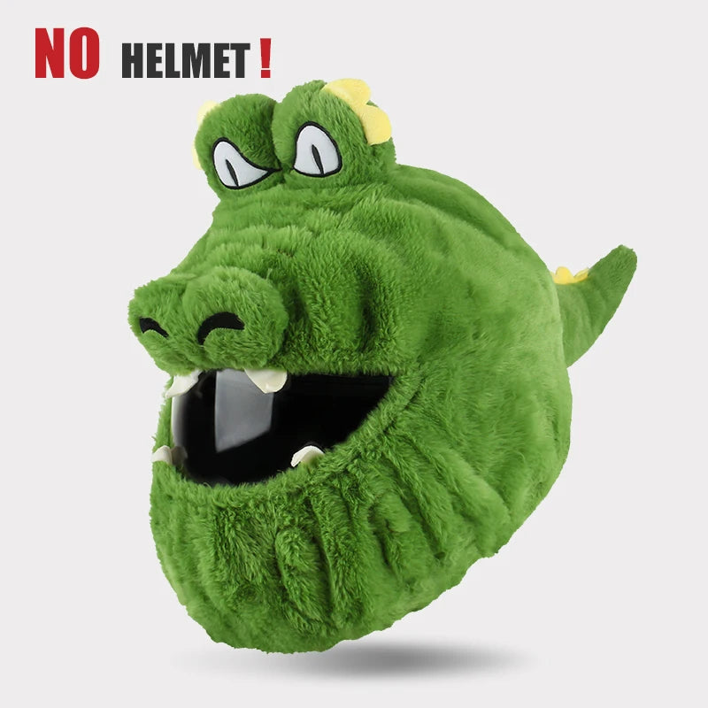 Protection Headgear Cover Plush Helmet for Motorcycle Full Face Cartoon