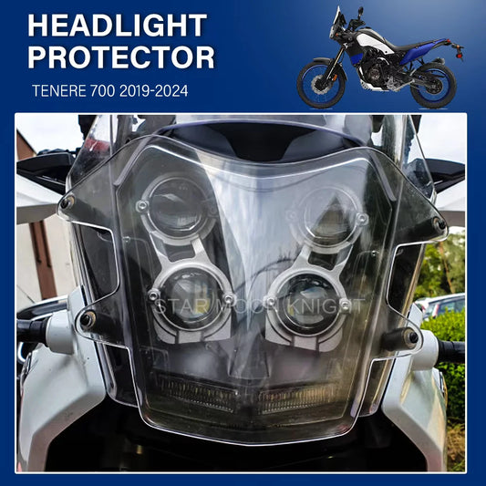 For Yamaha Tenere 700 Acrylic Headlight Protector Cover 2019-2024