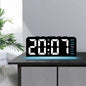 Mood Light Digital Alarm Clock USB LED Snooze Temperature Display 12/24H