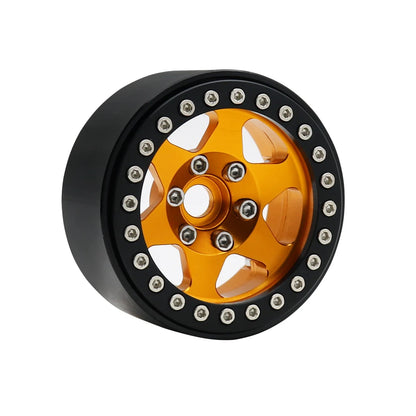 1.9" Metal 6-Spoke Beadlock Wheel Rim for 1/10 RC Crawler TRX4 SCX10 Capra D90 - EXPROTAS