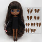 ICY DBS Blyth doll 1/6 bjd black mix brown hair joint body 30cm doll custom doll DIY anime girls-EXPROTAS