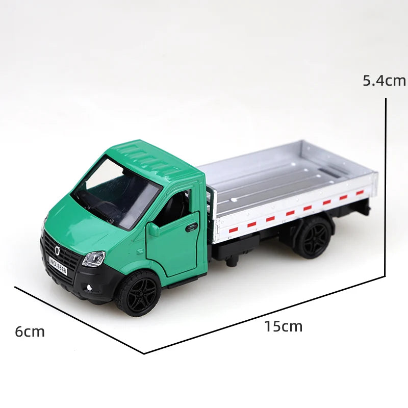 1/34 Scale Alloy Pullback Truck Die-Cast Metal Cargo Boy's Toy