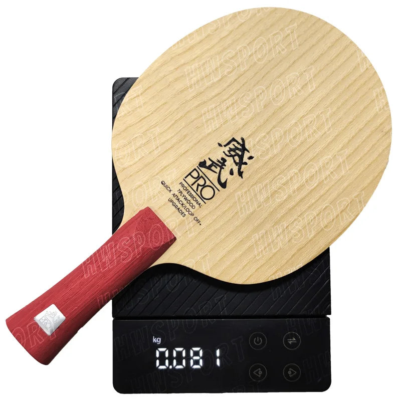 SANWEI V5 Pro Table Tennis Blade 7-ply Pure Wood OFF+ Ping Pong Blade Professional Offensive Attack with Loop Drive-EXPROTAS