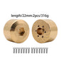Brass Wheel Hex Hub Adapter for 1.9/2.2 Beadlock RC Crawler Axial SCX10 TRX4 TRX6 - EXPROTAS
