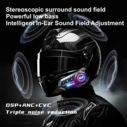 Motorcycle Helmet Bluetooth Headset X3 Pro 1000m 2-Rider Intercom IPX6