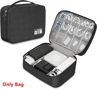 Digital Electronic Organizer Waterproof Portable USB Cable Storage Bag