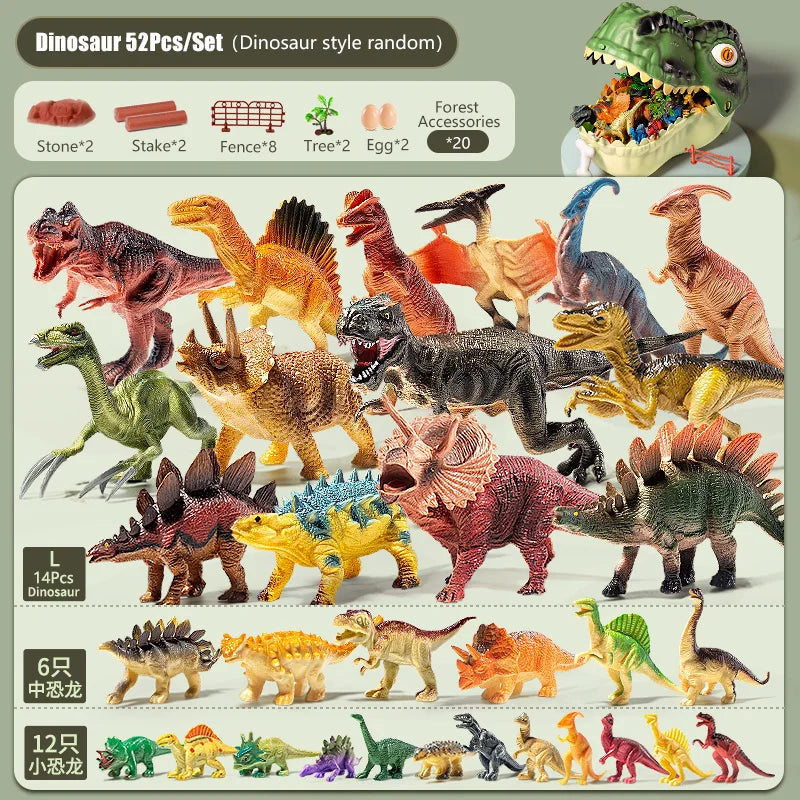 Dinosaur Toy Action Figures Kids Jurassic Tyrannosaurus Models Simulation