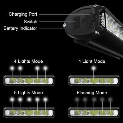 Bicycle Light Front 10000mAh USB Rechargeable Waterproof LED Bike Lamp