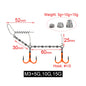 Uv-Active Fishing Hook Soft Bait Swimbait Rolling Swivel Rig #1 #1/0 #2/0