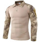 Mens Combat Military Tactical Long Sleeve Camo T-Shirt Army Shirt