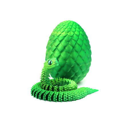 3D Printed Snake Egg Figure Toy Anime Creative Stress Relief Ornament