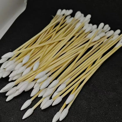 300PCS Cotton Swabs Pointed Tip Wooden Handle Precision Buds