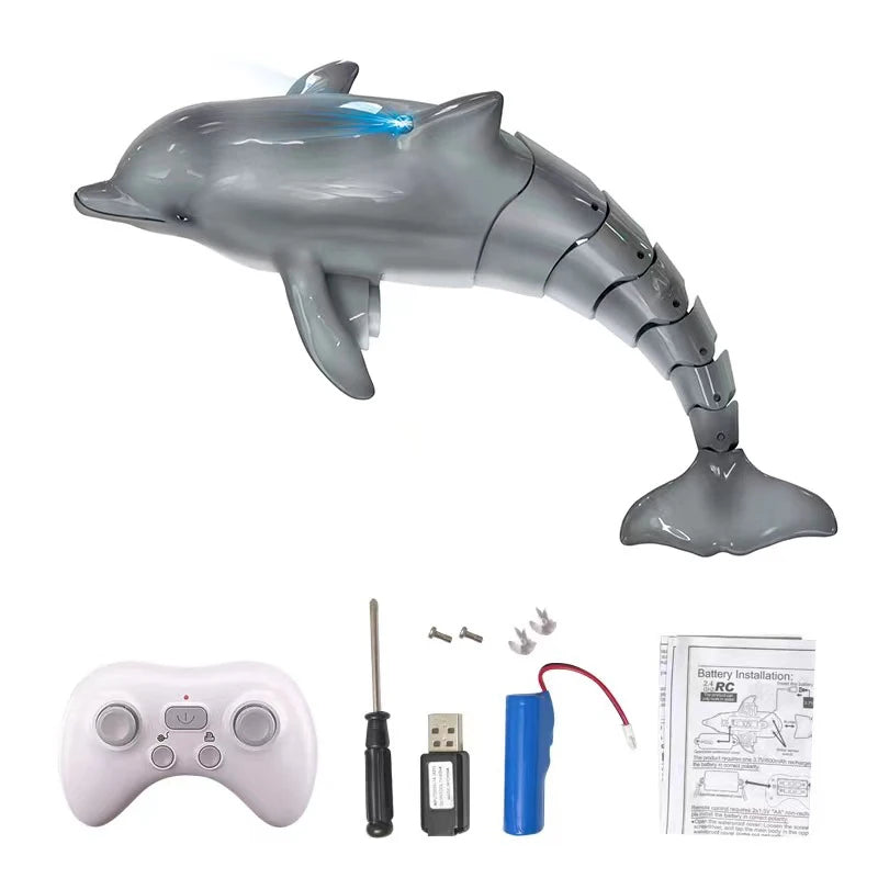 RC Control Shark Remote Water Toy Boat for Kids Swimming Pool Fun