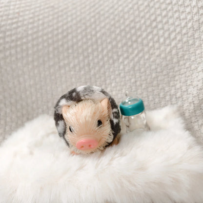 5 Inch Silicone Piglet Cute Realistic Mini Animal Doll Toy